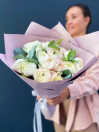 Букет из 15 ранункулюсов (лютиков)