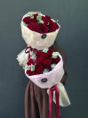 БУКЕТ ИЗ ПИОНОВИДНЫХ РОЗ HEARTS